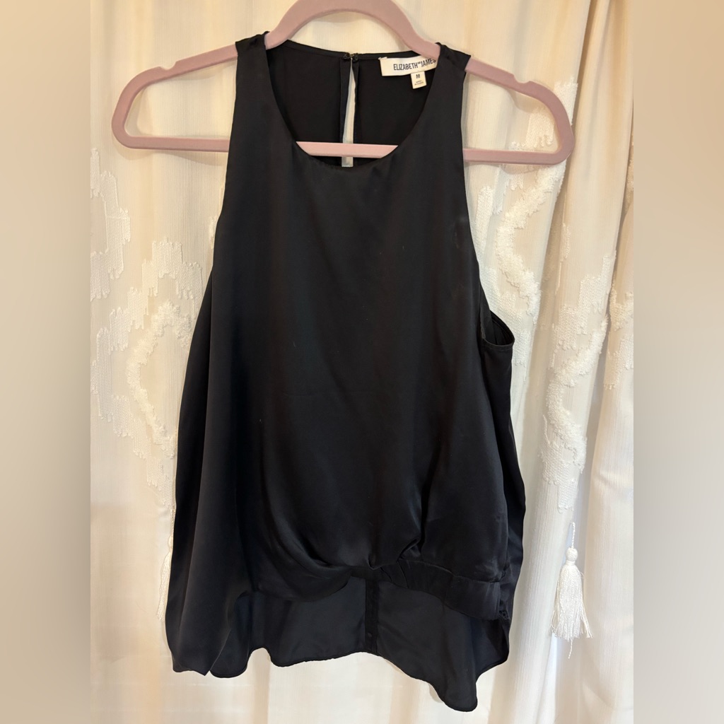 Elizabeth & James Tucked Front Blouse